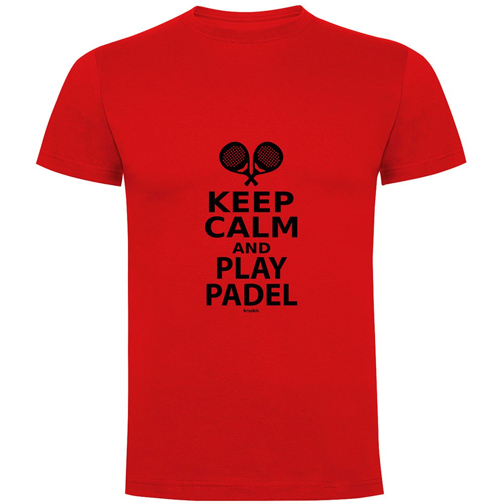 Kruskis Keep Calm And Play Padel Short Sleeve T-shirt Rot S Mann Kruskis Keep Calm And Play Padel Short Sleeve T-shirt Rot S Mann von Kruskis