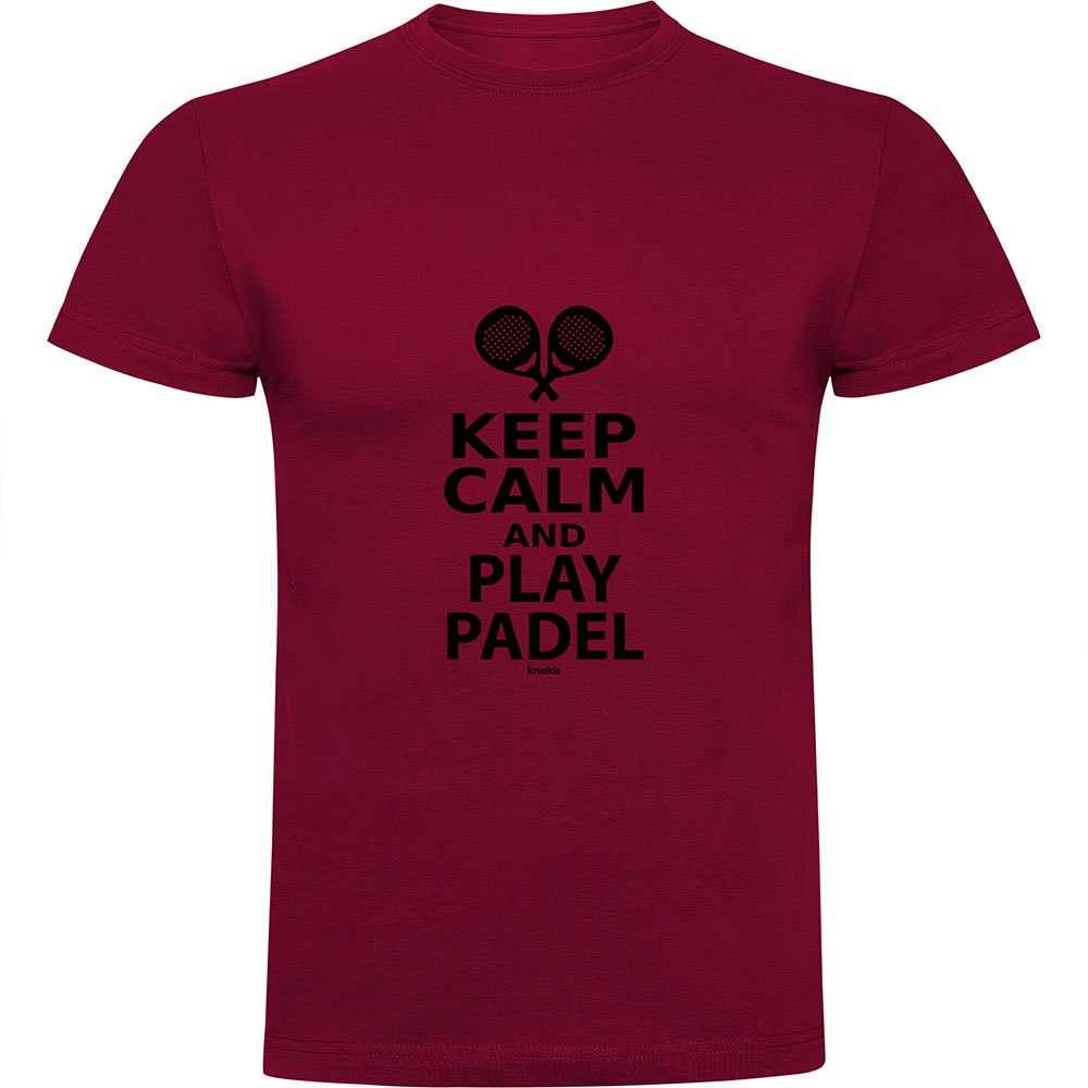 Kruskis Keep Calm And Play Padel Short Sleeve T-shirt Rot XL Mann Kruskis Keep Calm And Play Padel Short Sleeve T-shirt Rot XL Mann von Kruskis