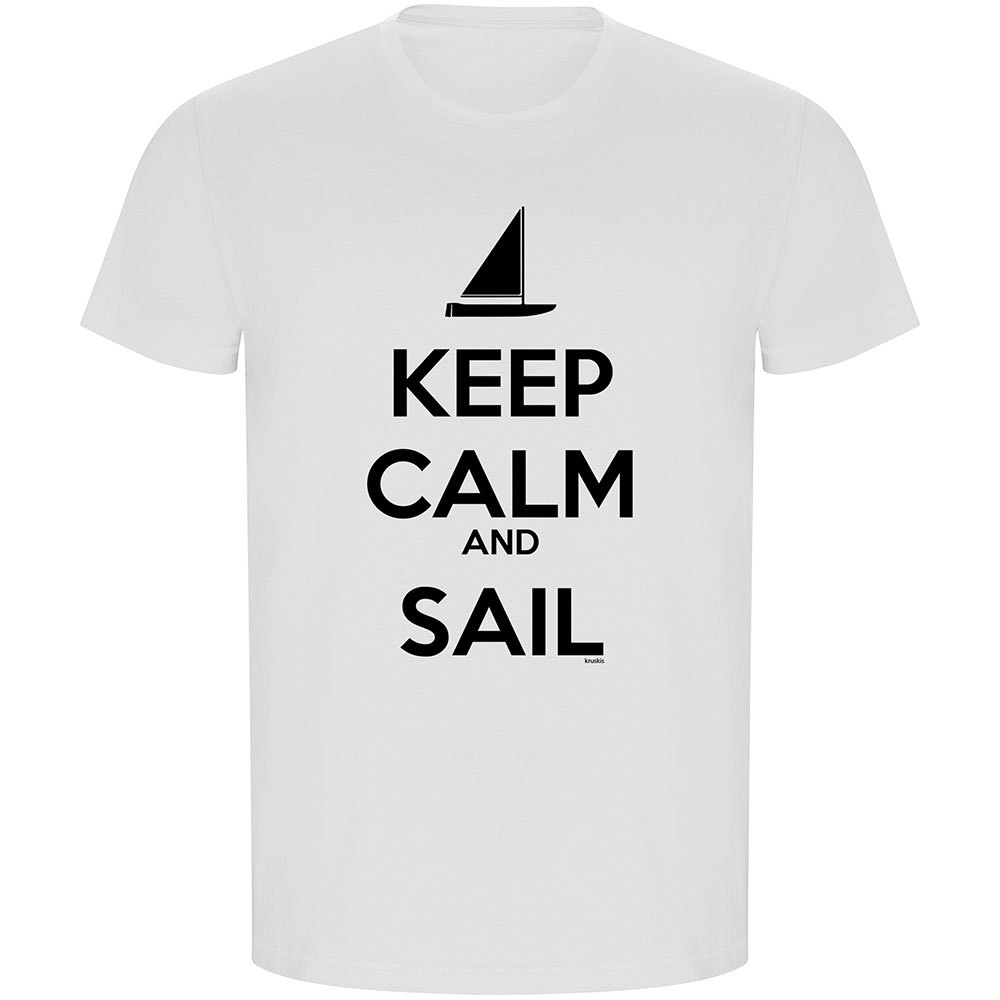 Kruskis Keep Calm And Sail Eco Short Sleeve T-shirt Weiß 2XL Mann Kruskis Keep Calm And Sail Eco Short Sleeve T-shirt Weiß 2XL Mann von Kruskis