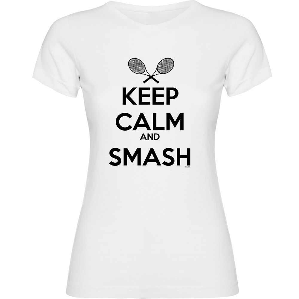 Kruskis Keep Calm And Smash Short Sleeve T-shirt Weiß S Frau Kruskis Keep Calm And Smash Short Sleeve T-shirt Weiß S Frau von Kruskis