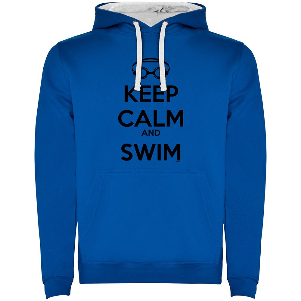 Kruskis Keep Calm And Swim Two-colour Hoodie Blau 2XL Mann Kruskis Keep Calm And Swim Two-colour Hoodie Blau 2XL Mann von Kruskis