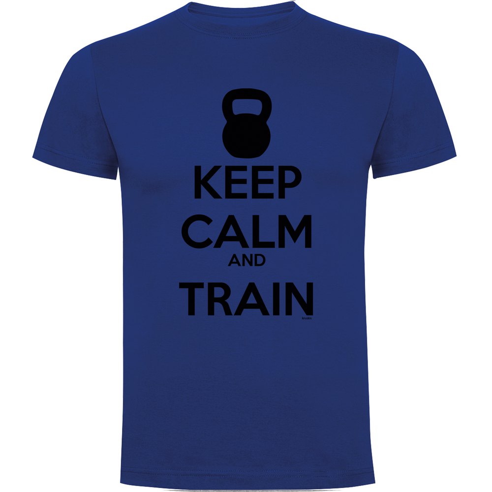 Kruskis Keep Calm And Train Short Sleeve T-shirt Blau XL Mann Kruskis Keep Calm And Train Short Sleeve T-shirt Blau XL Mann von Kruskis