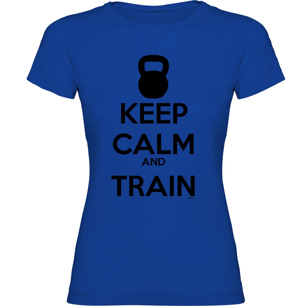 Kruskis Keep Calm And Train Short Sleeve T-shirt Blau XL Frau Kruskis Keep Calm And Train Short Sleeve T-shirt Blau XL Frau von Kruskis