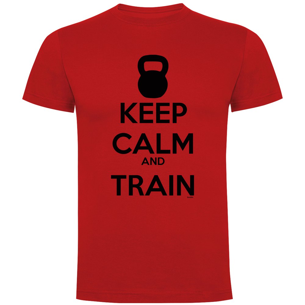 Kruskis Keep Calm And Train Short Sleeve T-shirt Rot 3XL Mann Kruskis Keep Calm And Train Short Sleeve T-shirt Rot 3XL Mann von Kruskis