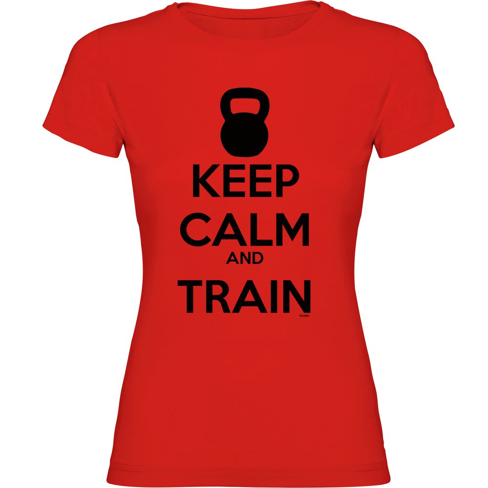 Kruskis Keep Calm And Train Short Sleeve T-shirt Rot XL Frau Kruskis Keep Calm And Train Short Sleeve T-shirt Rot XL Frau von Kruskis