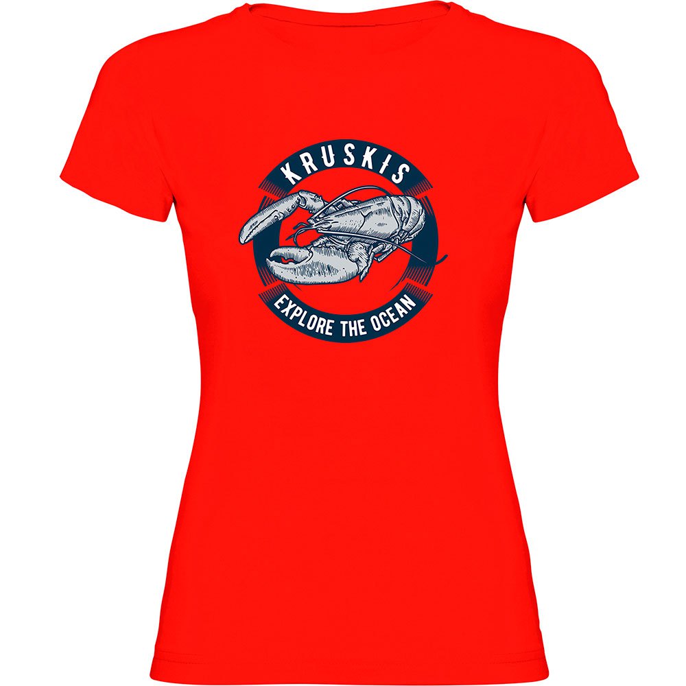 Kruskis Lobster Short Sleeve T-shirt Rot XL Frau von Kruskis