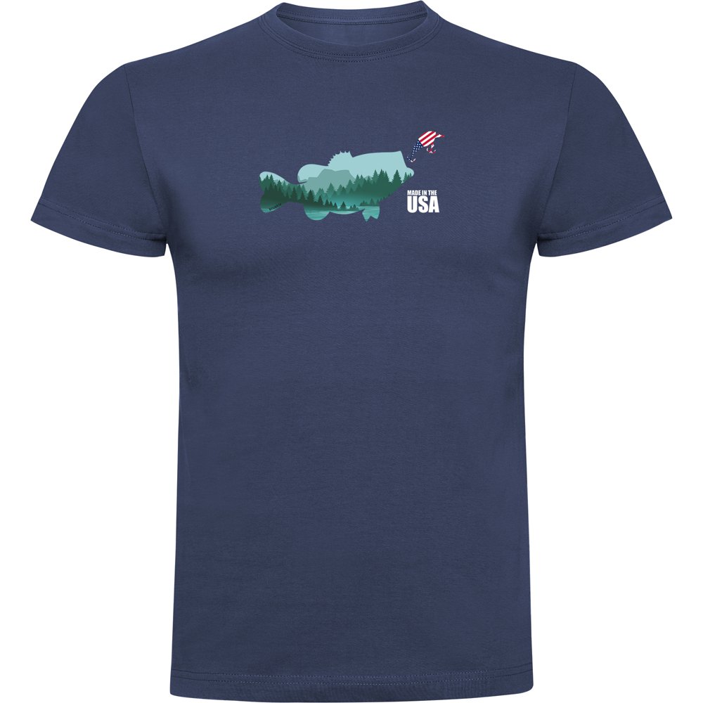 Kruskis Made In The Usa Short Sleeve T-shirt Blau XL Mann Kruskis Made In The Usa Short Sleeve T-shirt Blau XL Mann von Kruskis