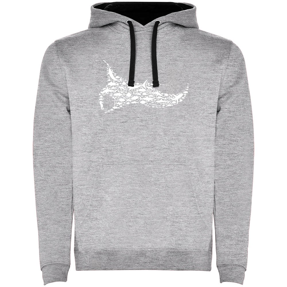 Kruskis Manta Two-colour Hoodie Grau S Mann von Kruskis