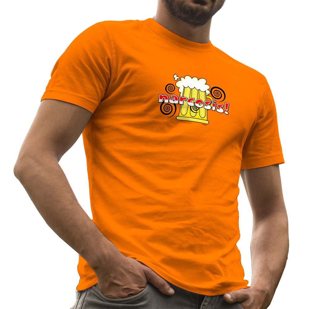 Kruskis Narcosis Short Sleeve T-shirt Orange S Mann von Kruskis