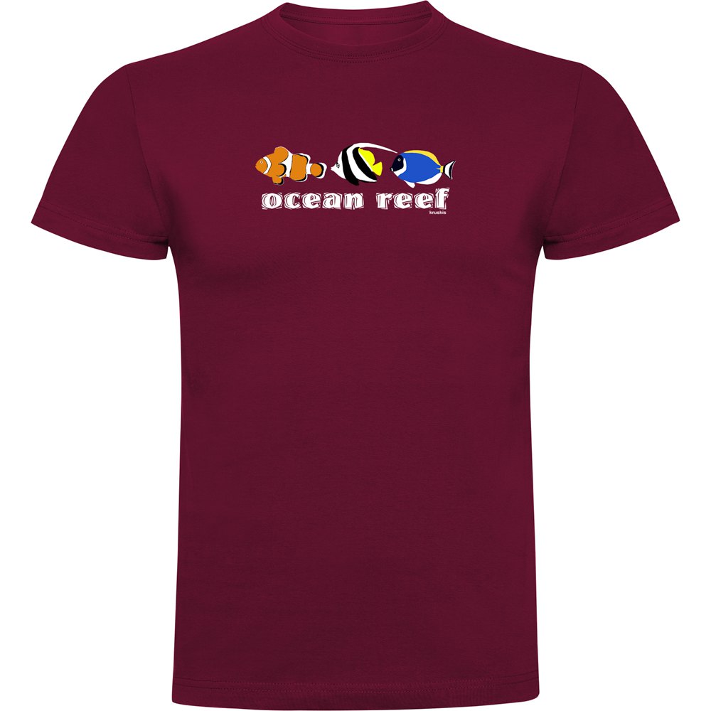 Kruskis Ocean Reef Short Sleeve T-shirt Lila XL Mann von Kruskis