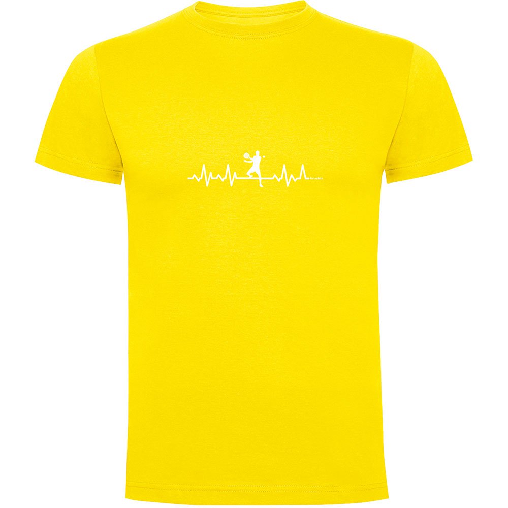 Kruskis Padel Heartbeat Short Sleeve T-shirt Gelb 2XL Mann Kruskis Padel Heartbeat Short Sleeve T-shirt Gelb 2XL Mann von Kruskis