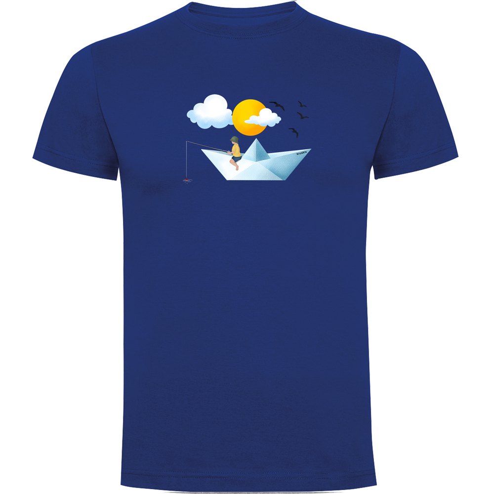 Kruskis Paper Boat Short Sleeve T-shirt Blau M Mann von Kruskis