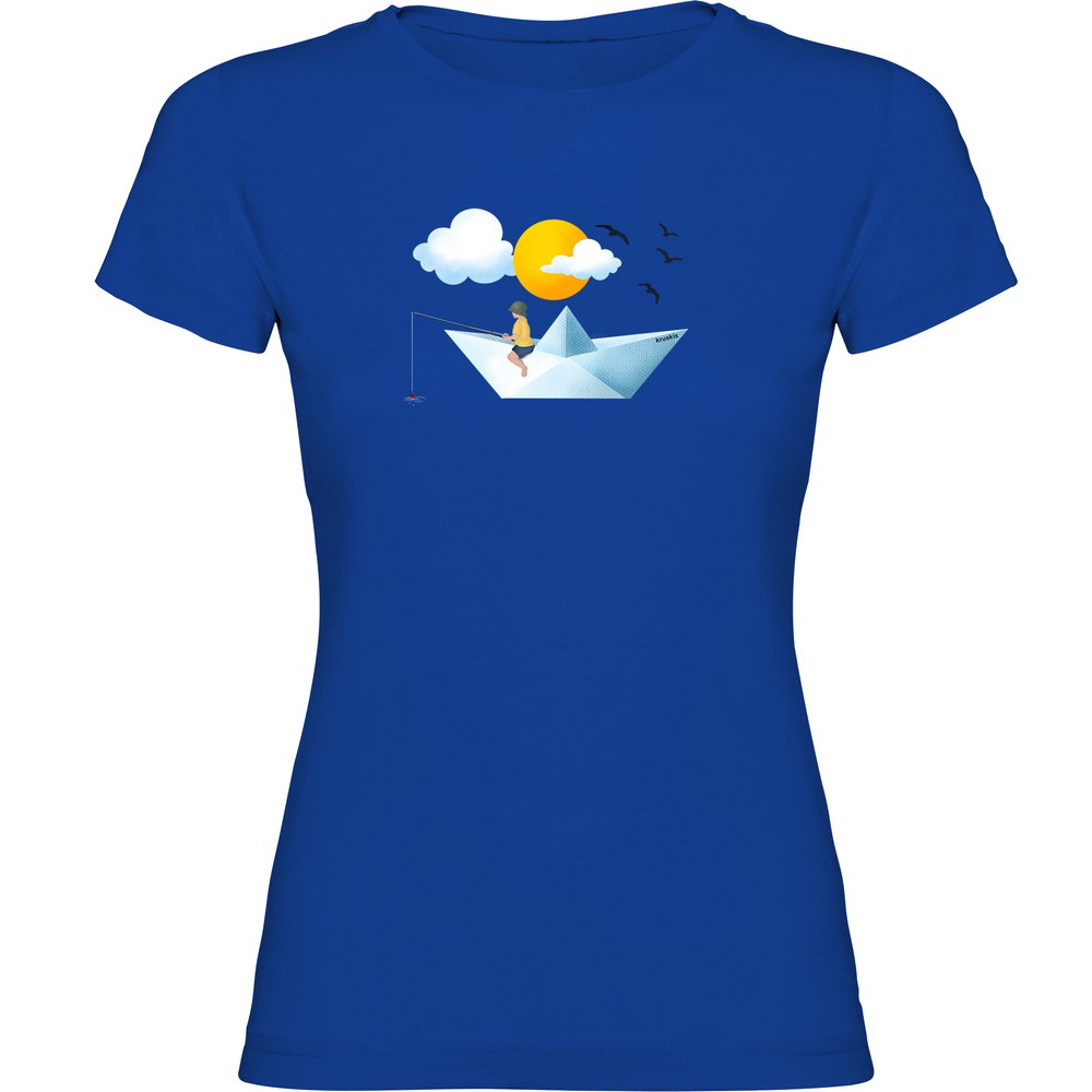 Kruskis Paper Boat Short Sleeve T-shirt Blau XL Frau Kruskis Paper Boat Short Sleeve T-shirt Blau XL Frau von Kruskis