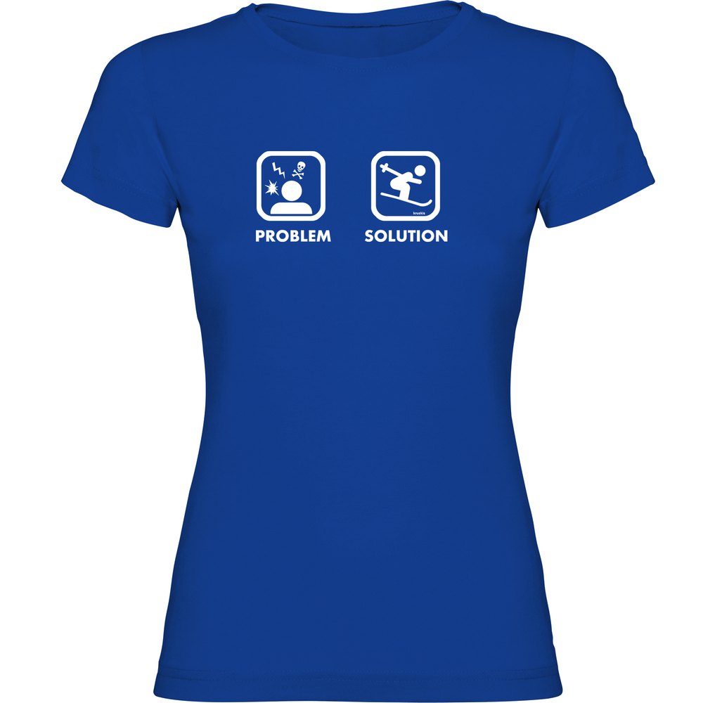 Kruskis Problem Solution Ski Short Sleeve T-shirt Blau M Frau Kruskis Problem Solution Ski Short Sleeve T-shirt Blau M Frau von Kruskis