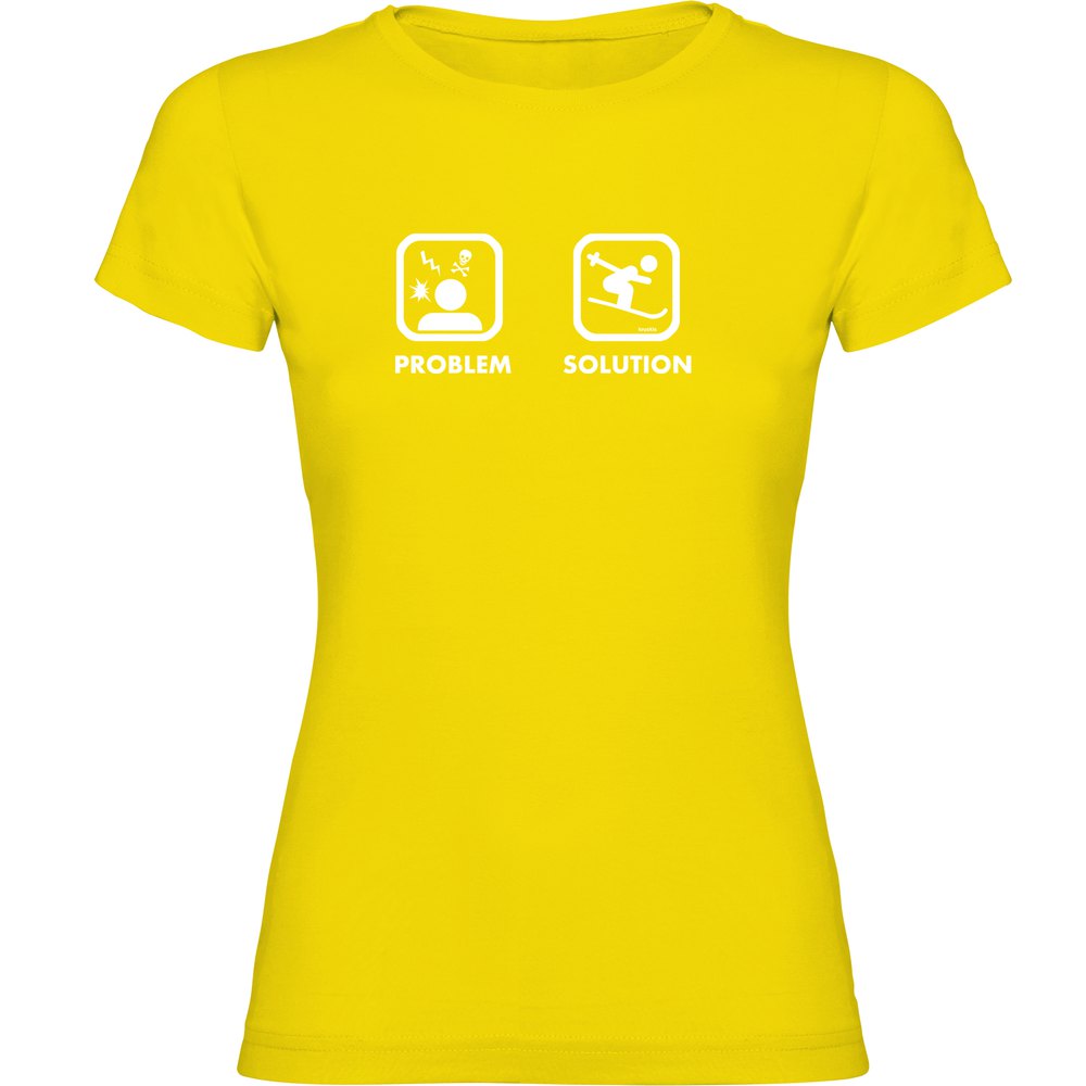 Kruskis Problem Solution Ski Short Sleeve T-shirt Gelb M Frau Kruskis Problem Solution Ski Short Sleeve T-shirt Gelb M Frau von Kruskis
