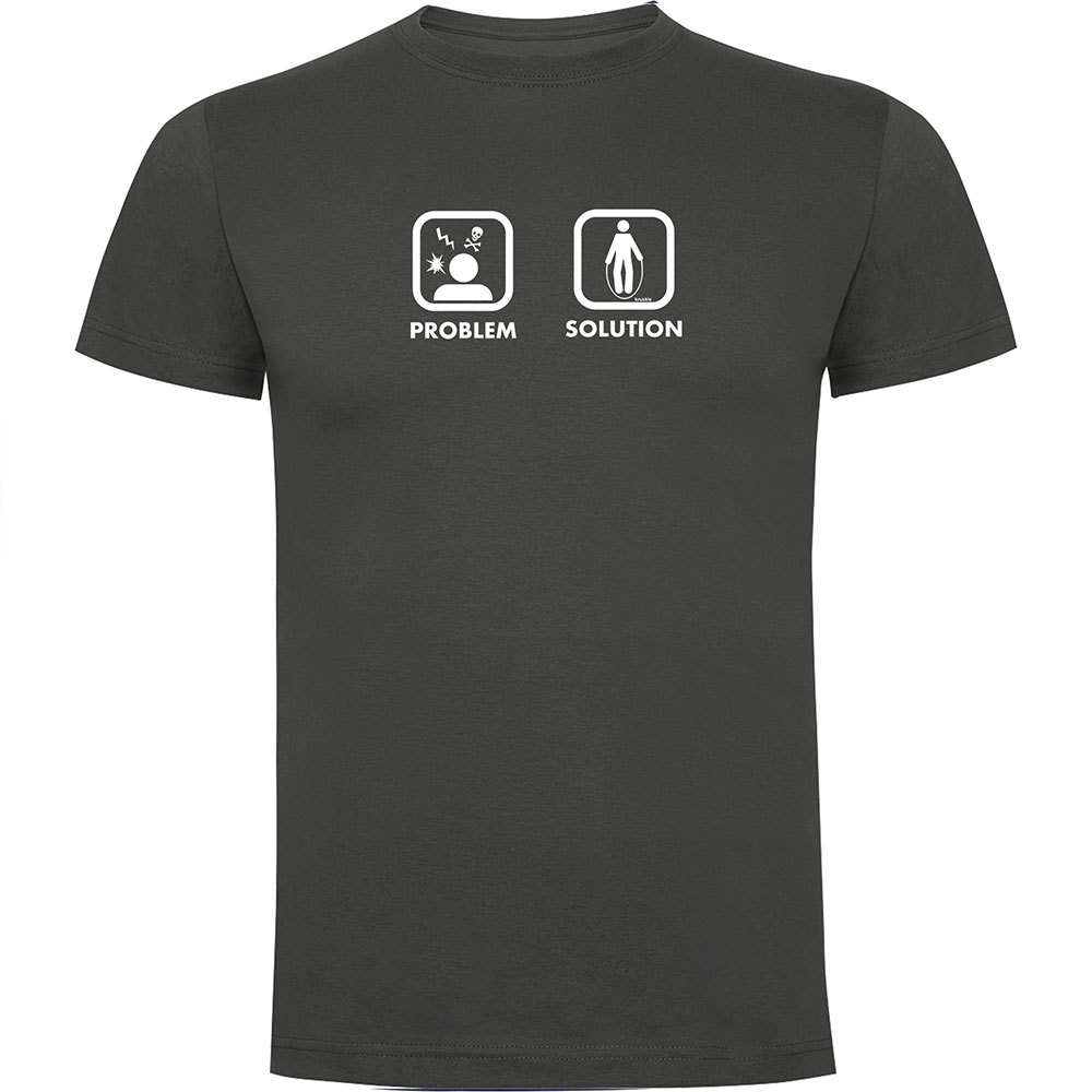 Kruskis Problem Solution Train Short Sleeve T-shirt Grau L Mann von Kruskis