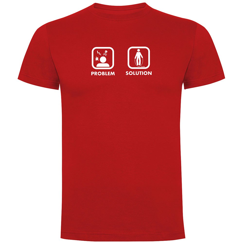 Kruskis Problem Solution Train Short Sleeve T-shirt Rot 3XL Mann von Kruskis