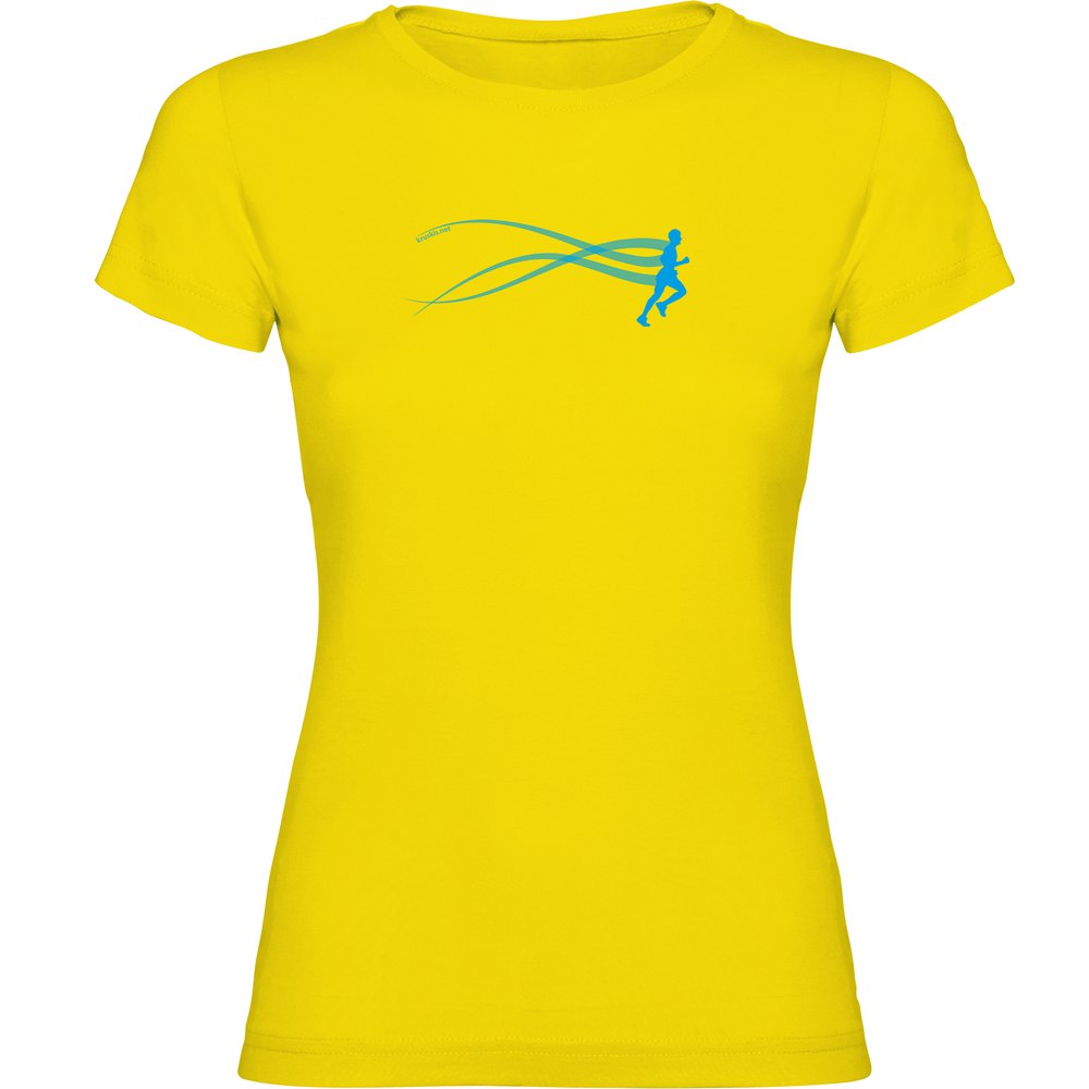 Kruskis Run Estella Short Sleeve T-shirt Gelb 2XL Frau von Kruskis