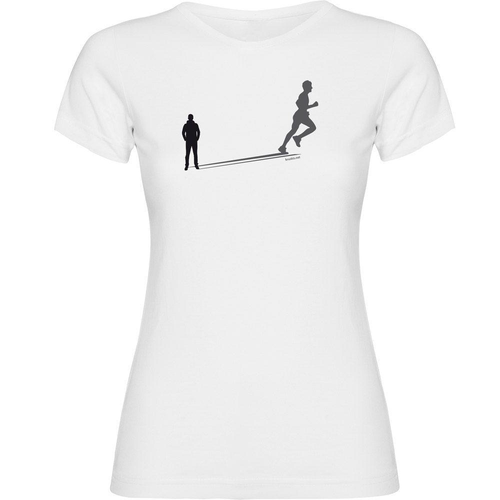 Kruskis Run Shadow Short Sleeve T-shirt Weiß L Frau von Kruskis