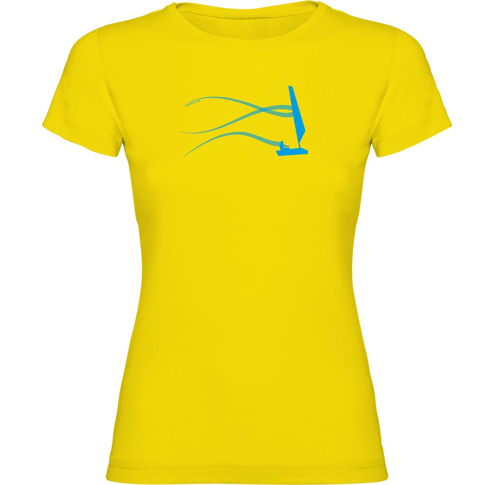 Kruskis Sail Estella Short Sleeve T-shirt Gelb L Frau von Kruskis