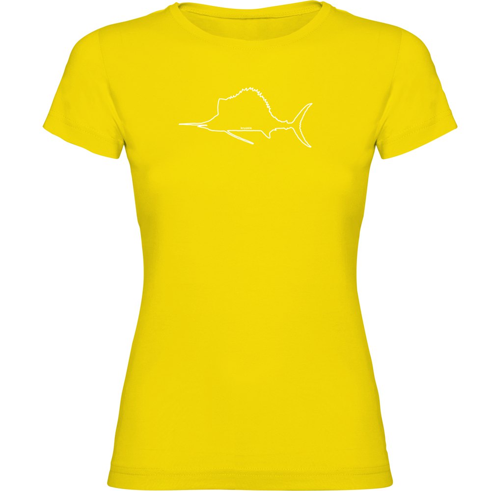 Kruskis Sailfish Short Sleeve T-shirt Gelb M Frau von Kruskis