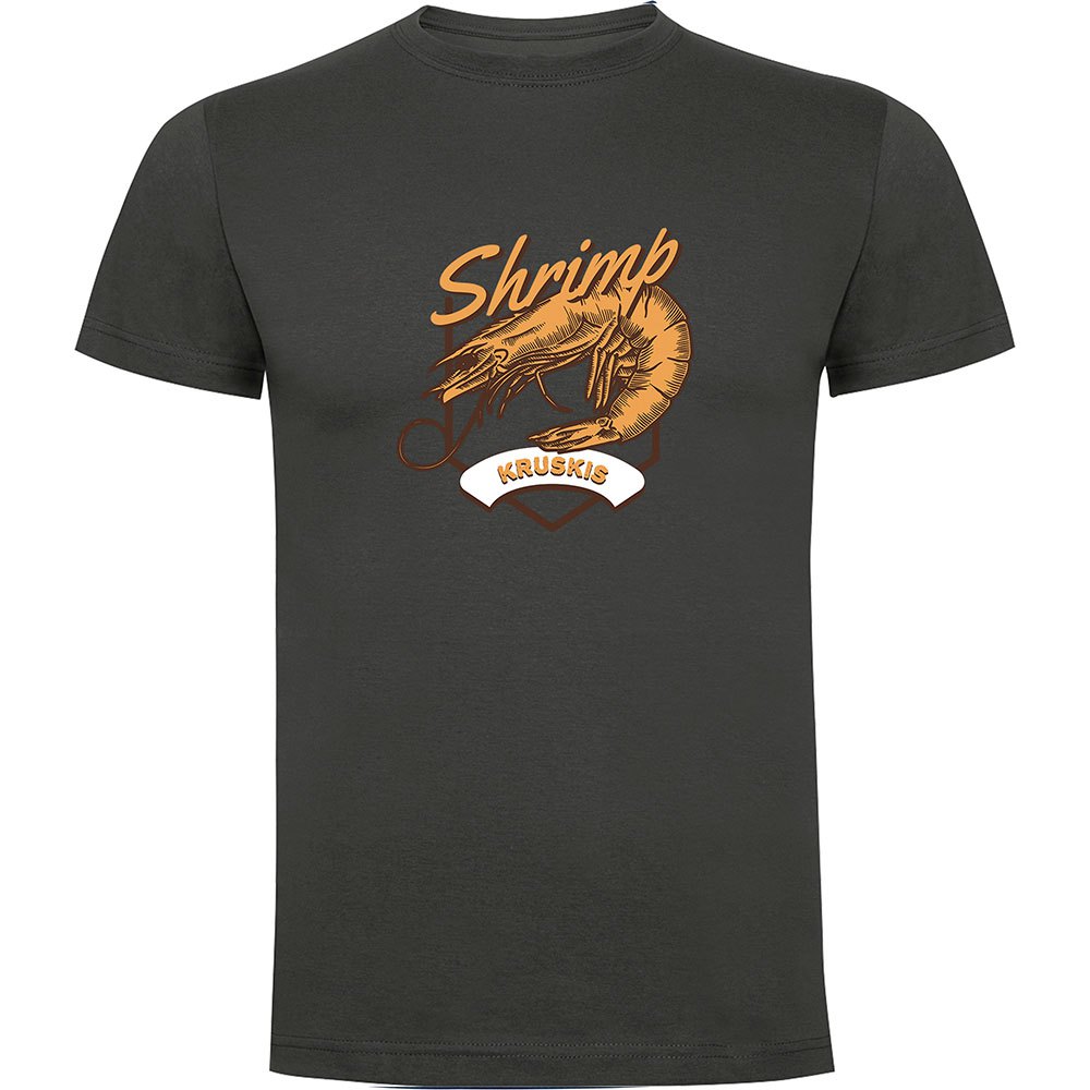 Kruskis Seafood Shrimp Short Sleeve T-shirt Grau 3XL Mann von Kruskis