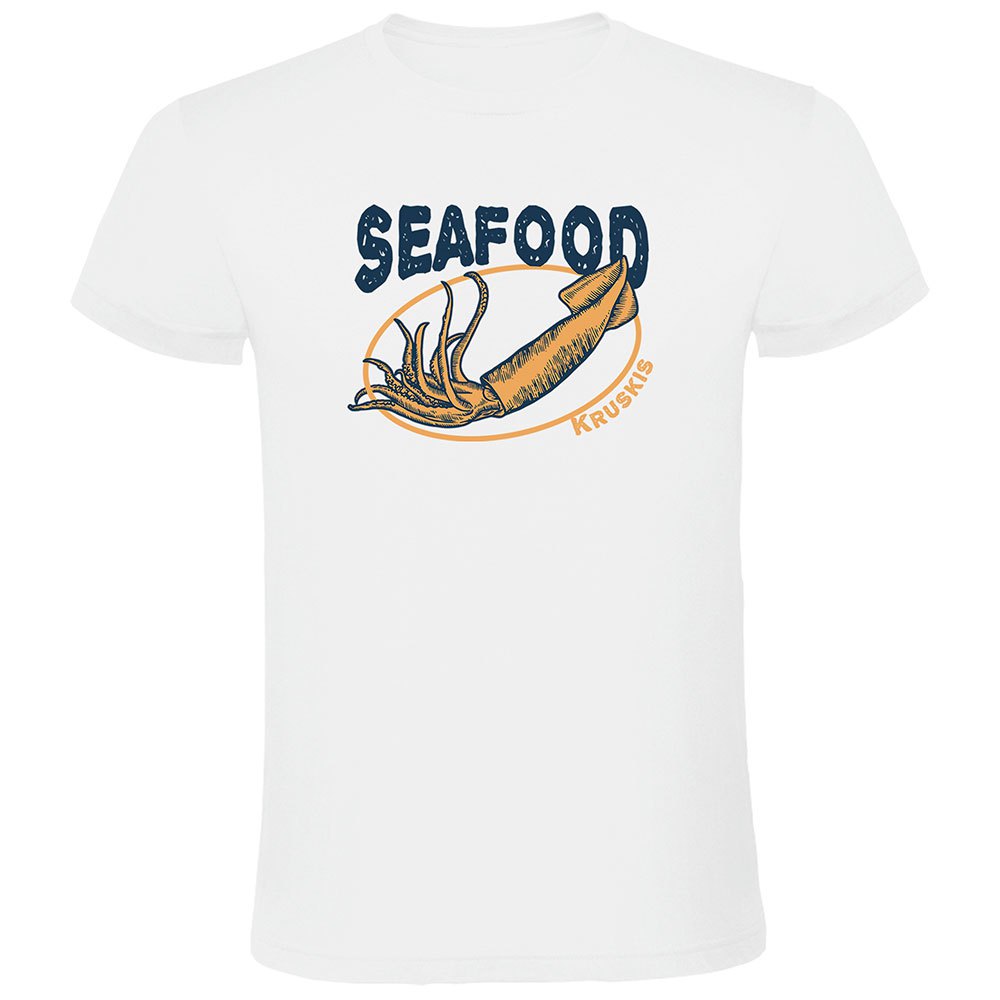 Kruskis Seafood Squid Short Sleeve T-shirt Weiß XL Mann von Kruskis