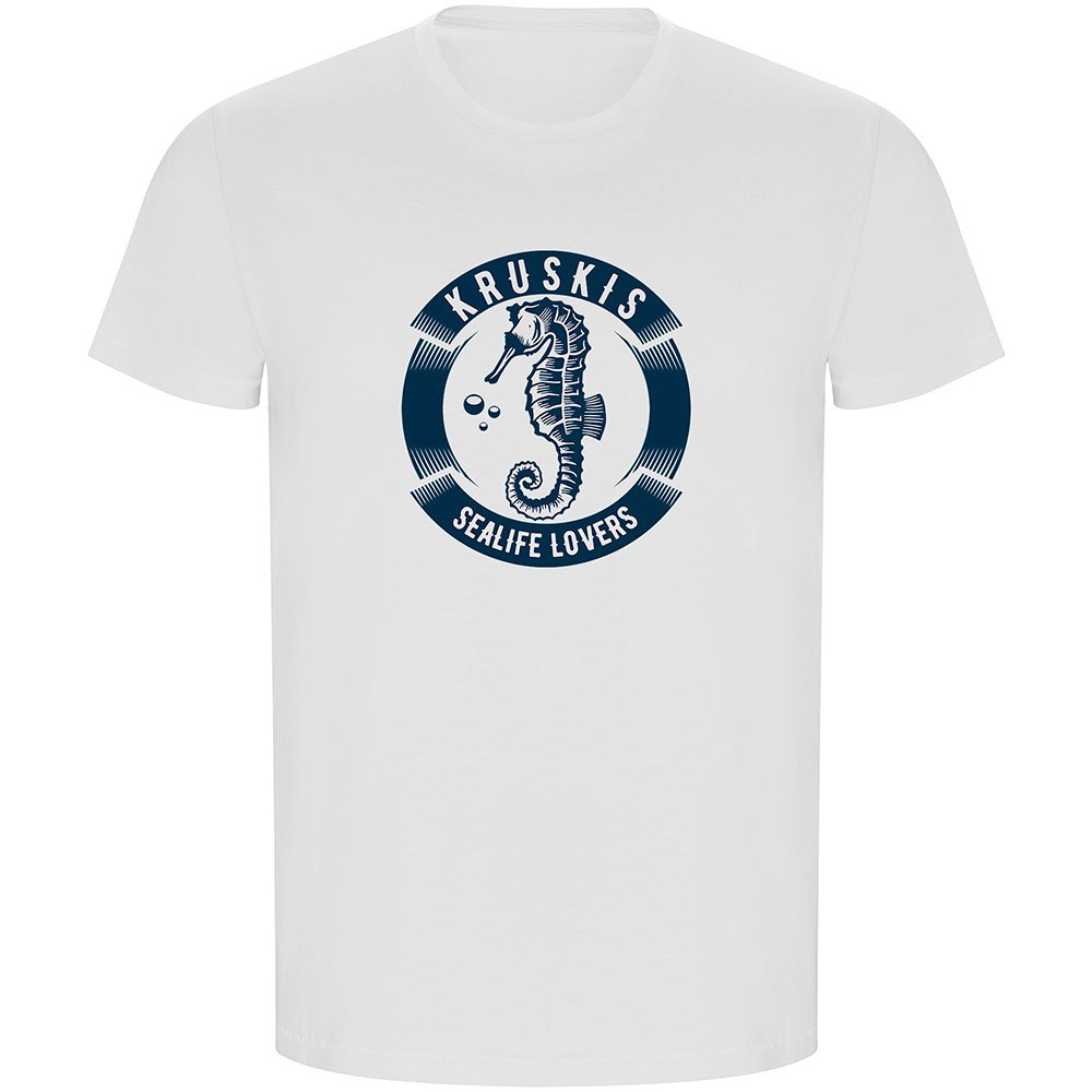 Kruskis Seahorse Eco Short Sleeve T-shirt Weiß M Mann von Kruskis