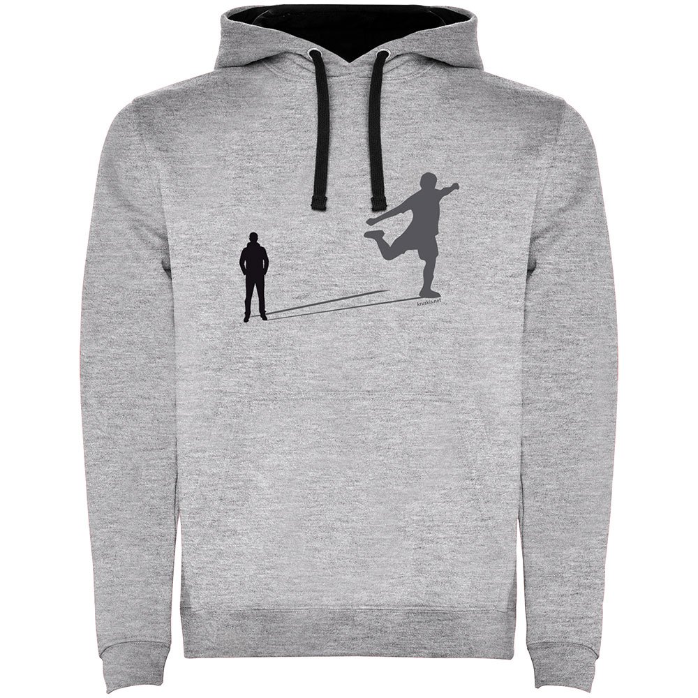 Kruskis Shadow Football Two-colour Hoodie Grau 3XL Mann von Kruskis