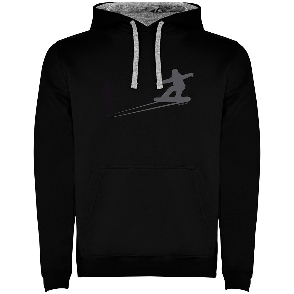 Kruskis Shadow Snow Two-colour Hoodie Schwarz 3XL Mann von Kruskis