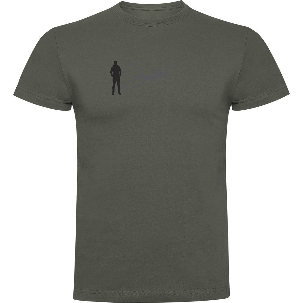 Kruskis Shadow Spearfish Short Sleeve T-shirt Grau M Mann von Kruskis