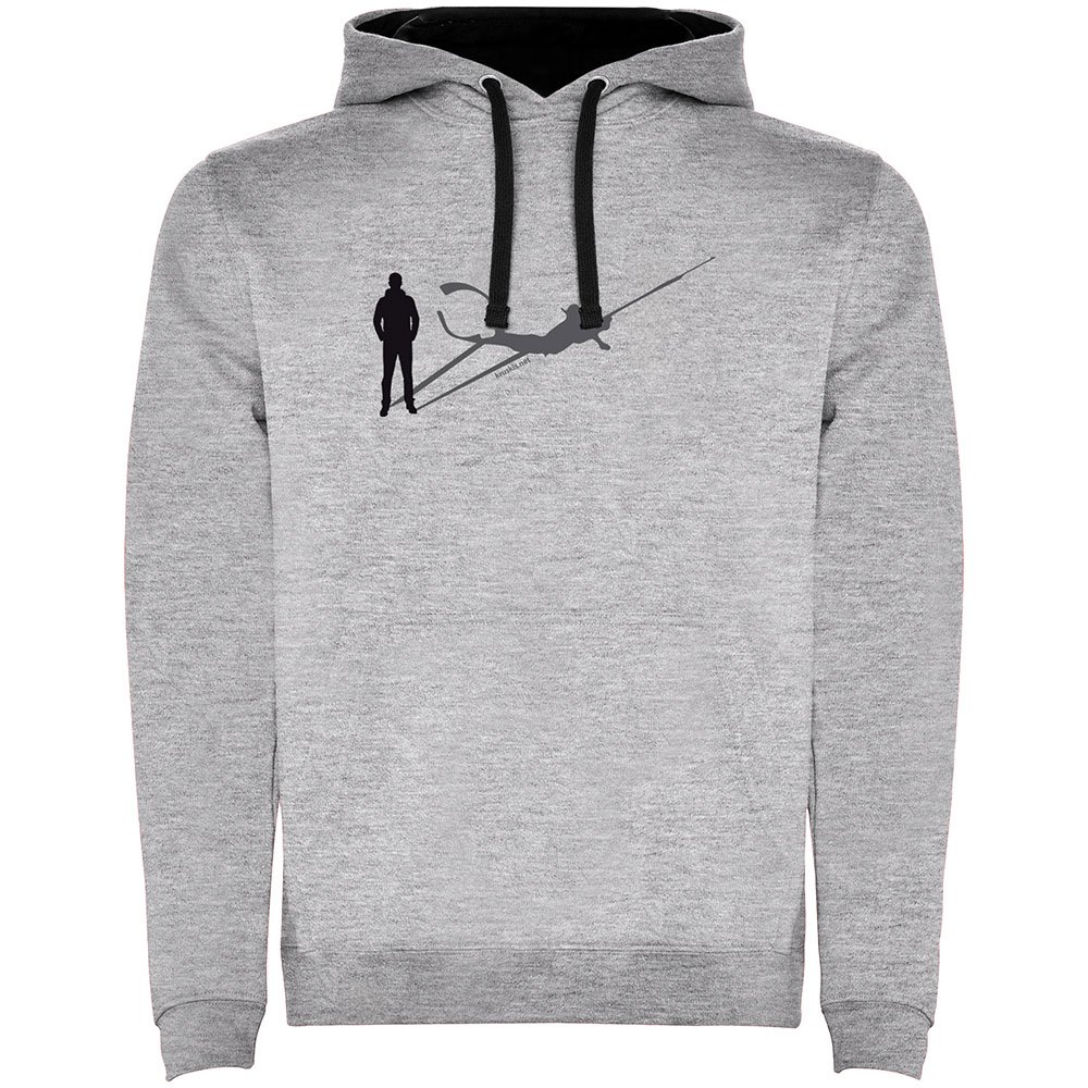 Kruskis Shadow Spearfish Two-colour Hoodie Grau S Mann von Kruskis