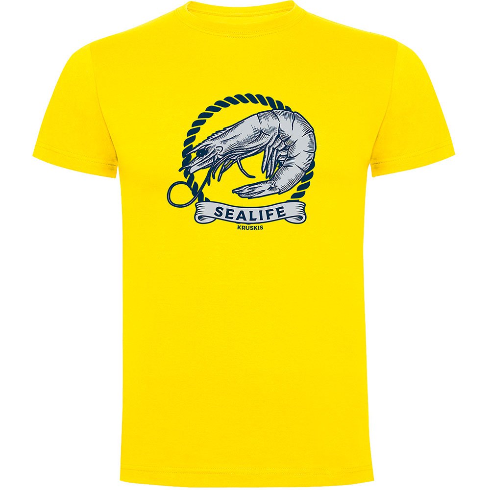 Kruskis Shrimp Short Sleeve T-shirt Gelb L Mann Kruskis Shrimp Short Sleeve T-shirt Gelb L Mann von Kruskis