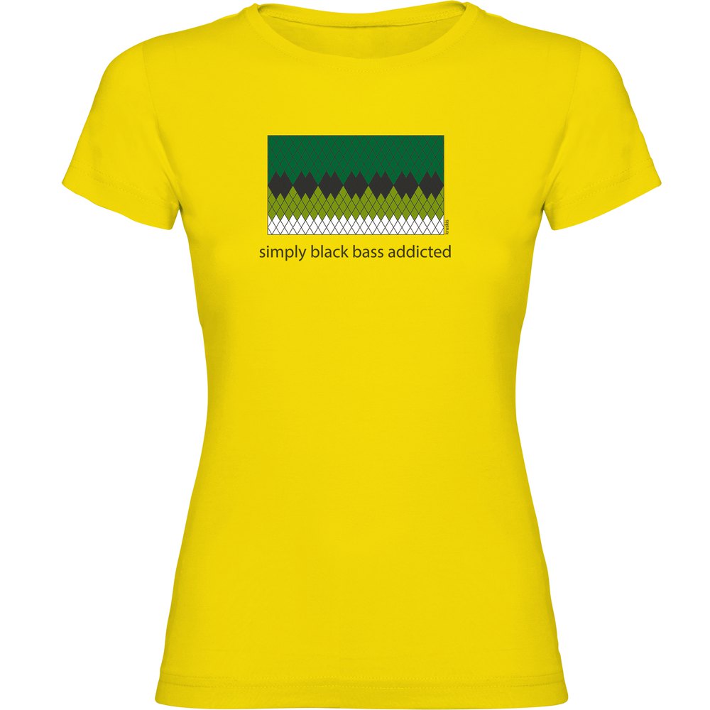 Kruskis Simply Black Bass Addicted Short Sleeve T-shirt Gelb S Frau Kruskis Simply Black Bass Addicted Short Sleeve T-shirt Gelb S Frau von Kruskis
