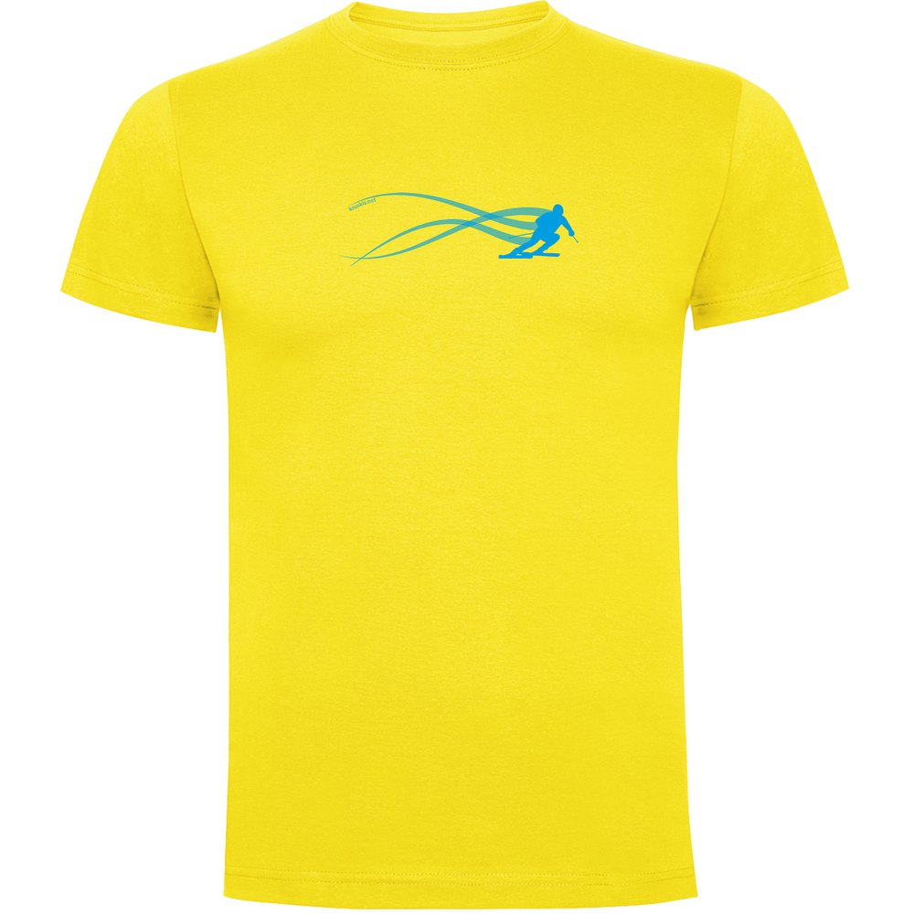 Kruskis Ski Estella Short Sleeve T-shirt Gelb 2XL Mann von Kruskis