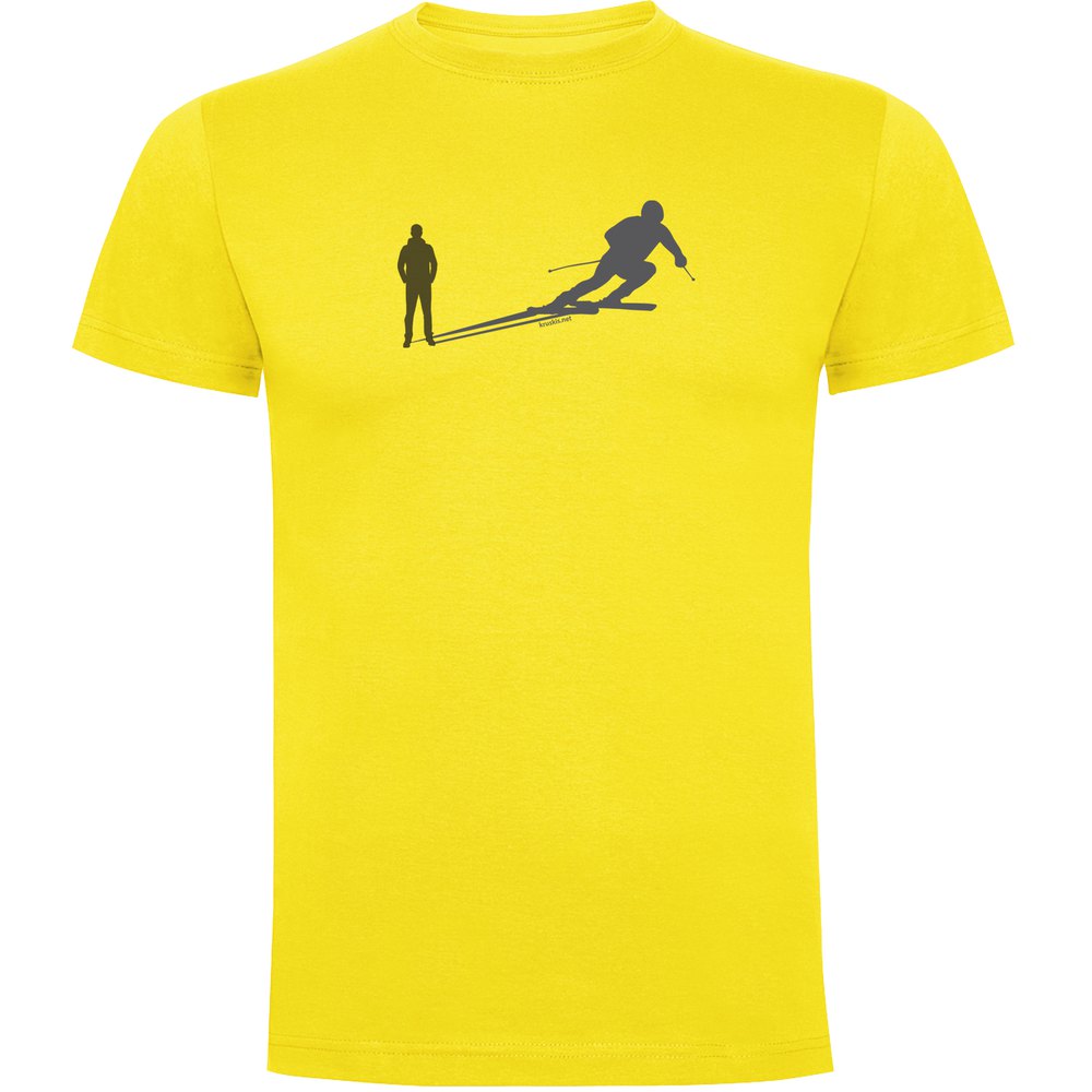 Kruskis Ski Shadow Short Sleeve T-shirt Gelb XL Mann von Kruskis