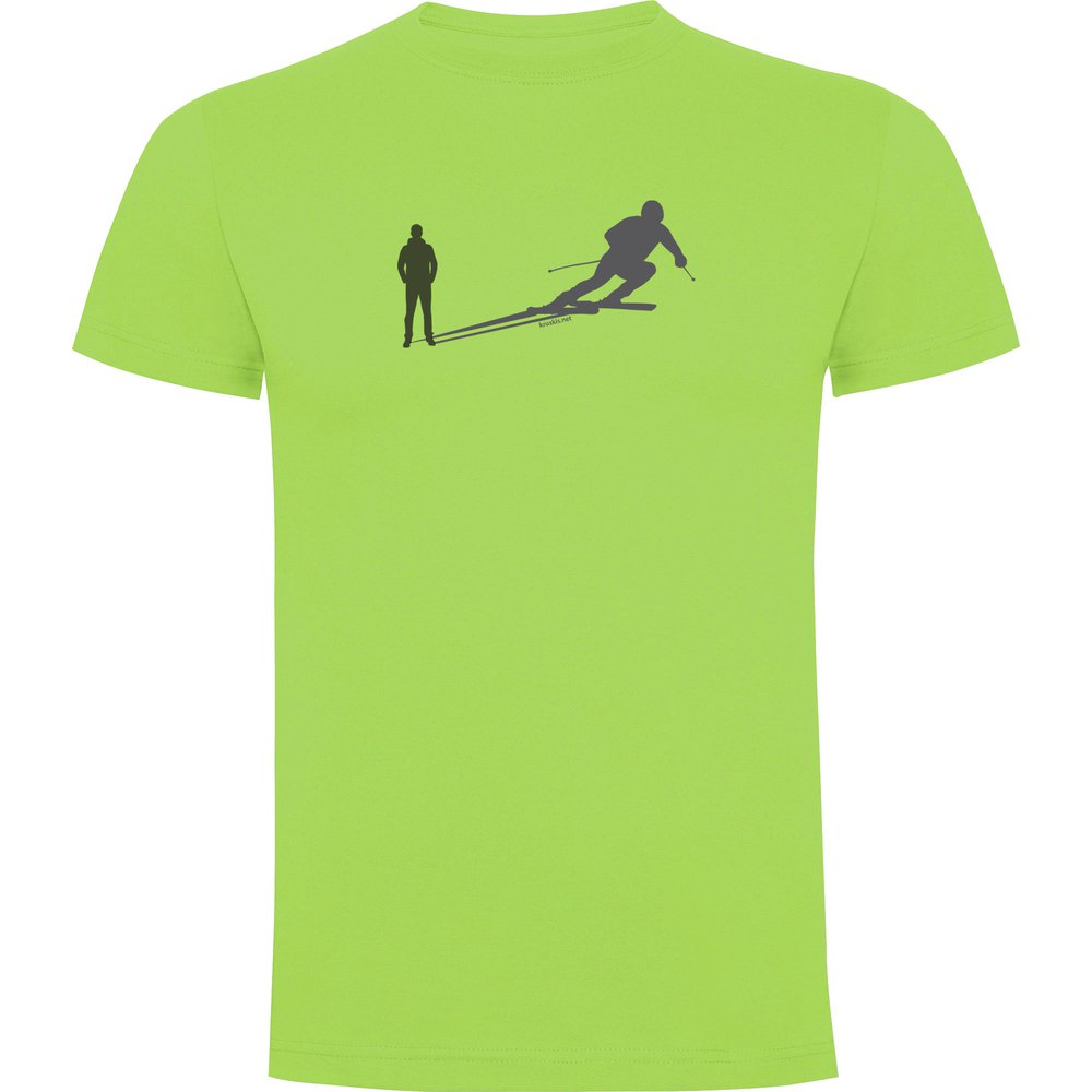 Kruskis Ski Shadow Short Sleeve T-shirt Grün 3XL Mann von Kruskis