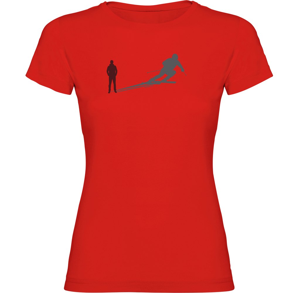 Kruskis Ski Shadow Short Sleeve T-shirt Rot M Frau von Kruskis
