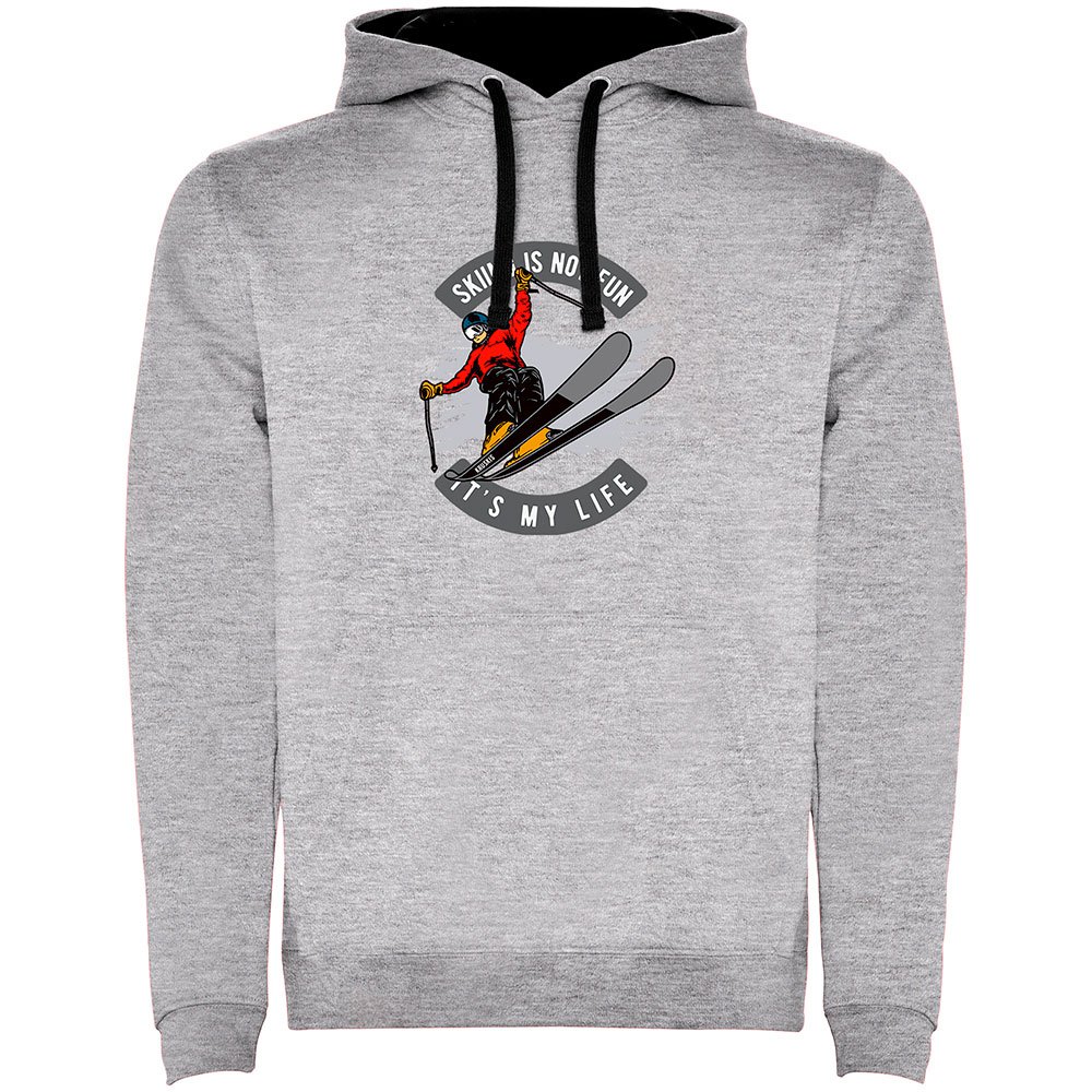 Kruskis Skiing Is Not Fun Bicolor Hoodie Grau 2XL Mann von Kruskis