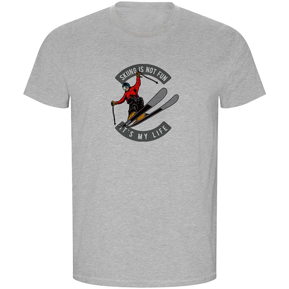 Kruskis Skiing Is Not Fun Eco Short Sleeve T-shirt Grau S Mann Kruskis Skiing Is Not Fun Eco Short Sleeve T-shirt Grau S Mann von Kruskis