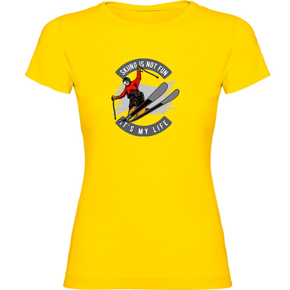 Kruskis Skiing Is Not Fun Short Sleeve T-shirt Gelb M Frau Kruskis Skiing Is Not Fun Short Sleeve T-shirt Gelb M Frau von Kruskis