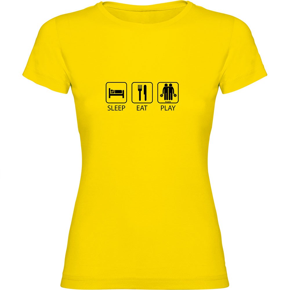 Kruskis Sleep Eat And Play Padel Short Sleeve T-shirt Gelb 2XL Frau Kruskis Sleep Eat And Play Padel Short Sleeve T-shirt Gelb 2XL Frau von Kruskis