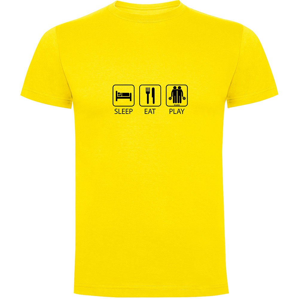 Kruskis Sleep Eat And Play Padel Short Sleeve T-shirt Gelb M Mann Kruskis Sleep Eat And Play Padel Short Sleeve T-shirt Gelb M Mann von Kruskis