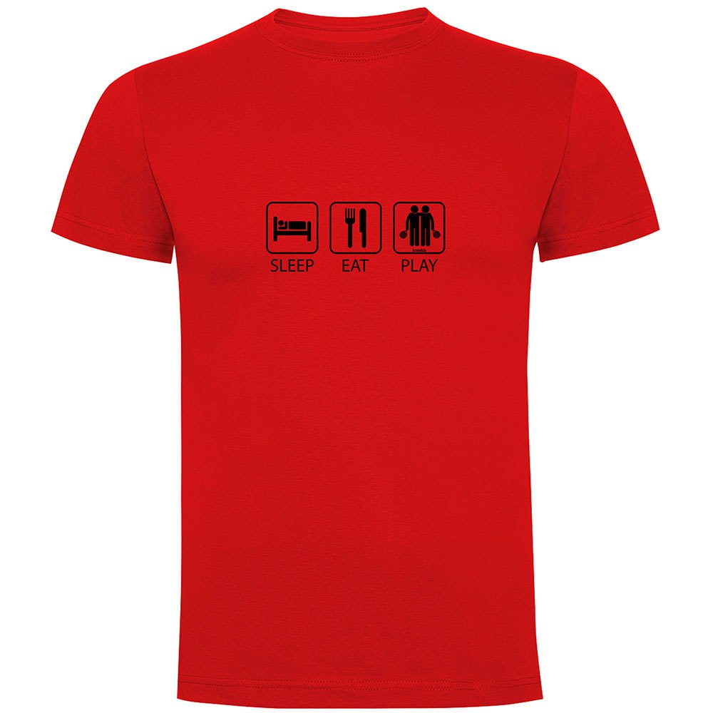 Kruskis Sleep Eat And Play Padel Short Sleeve T-shirt Rot S Mann Kruskis Sleep Eat And Play Padel Short Sleeve T-shirt Rot S Mann von Kruskis