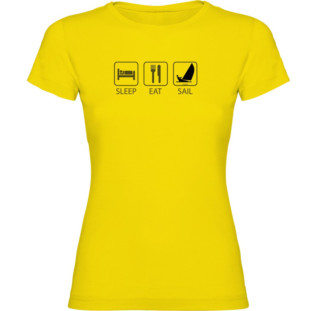 Kruskis Sleep Eat And Sail Short Sleeve T-shirt Gelb S Frau Kruskis Sleep Eat And Sail Short Sleeve T-shirt Gelb S Frau von Kruskis