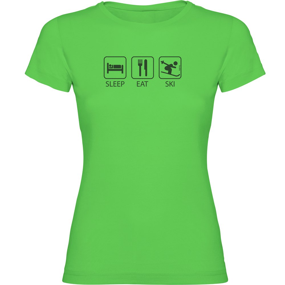 Kruskis Sleep Eat And Ski Short Sleeve T-shirt Grün M Frau Kruskis Sleep Eat And Ski Short Sleeve T-shirt Grün M Frau von Kruskis
