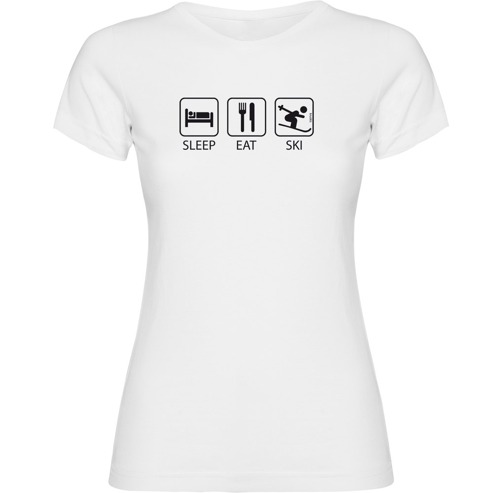 Kruskis Sleep Eat And Ski Short Sleeve T-shirt Weiß L Frau Kruskis Sleep Eat And Ski Short Sleeve T-shirt Weiß L Frau von Kruskis