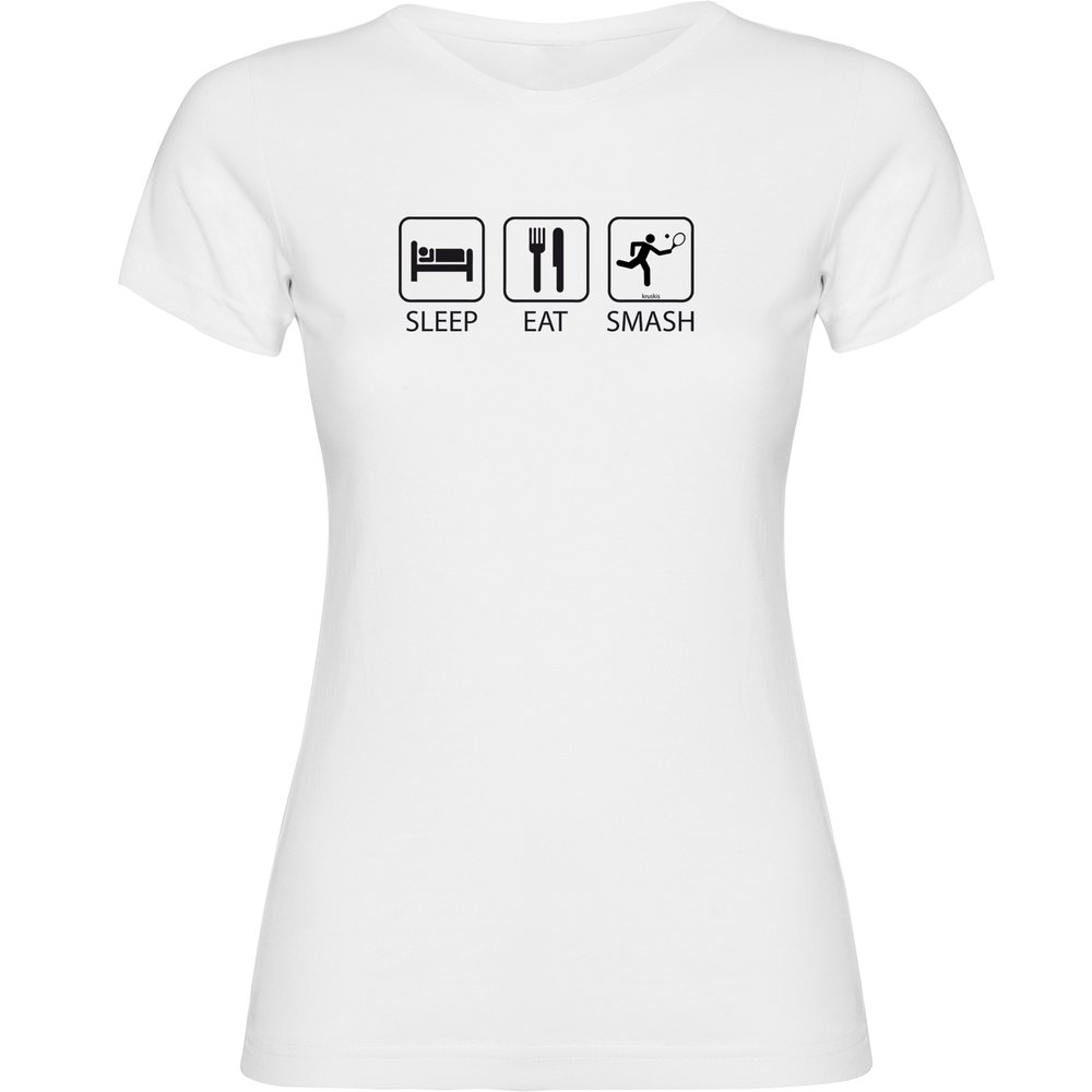 Kruskis Sleep Eat And Smash Short Sleeve T-shirt Weiß 2XL Frau Kruskis Sleep Eat And Smash Short Sleeve T-shirt Weiß 2XL Frau von Kruskis