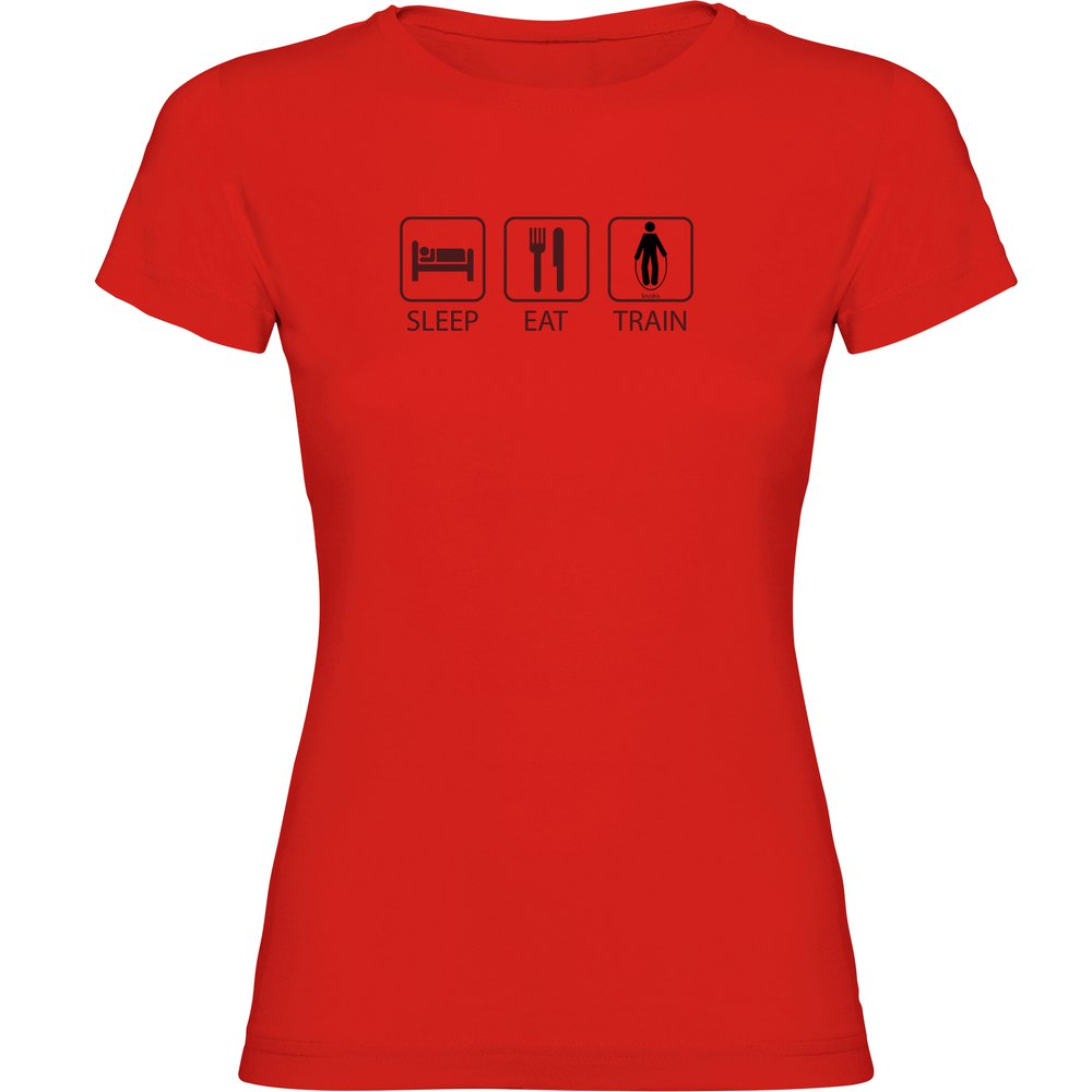 Kruskis Sleep Eat And Train Short Sleeve T-shirt Rot XL Frau Kruskis Sleep Eat And Train Short Sleeve T-shirt Rot XL Frau von Kruskis