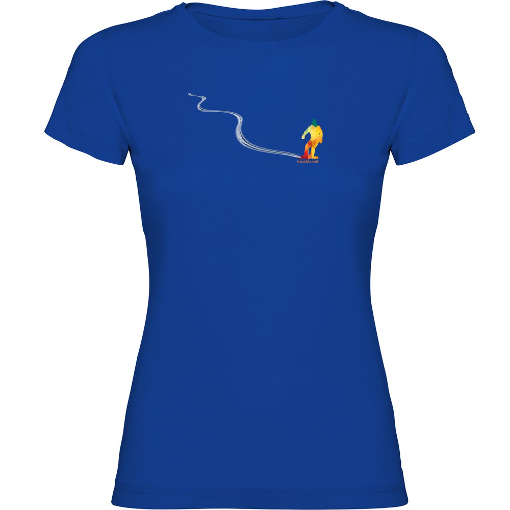 Kruskis Snowboard Track Short Sleeve T-shirt Blau 2XL Frau von Kruskis